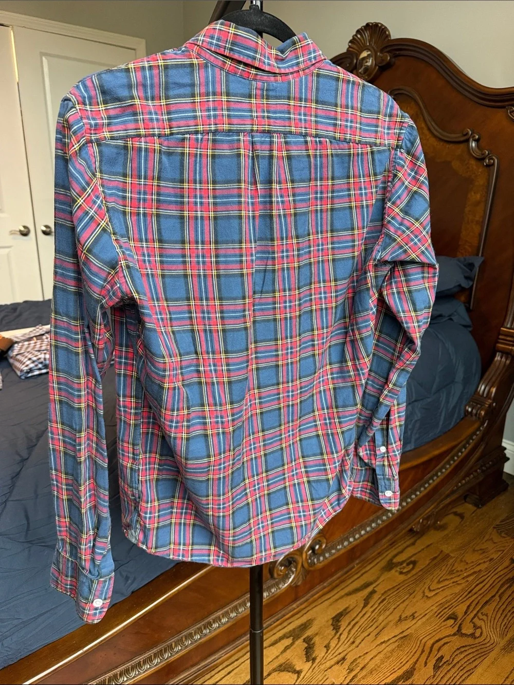 J. Crew Red and Blue Plaid Button-Down Shirt